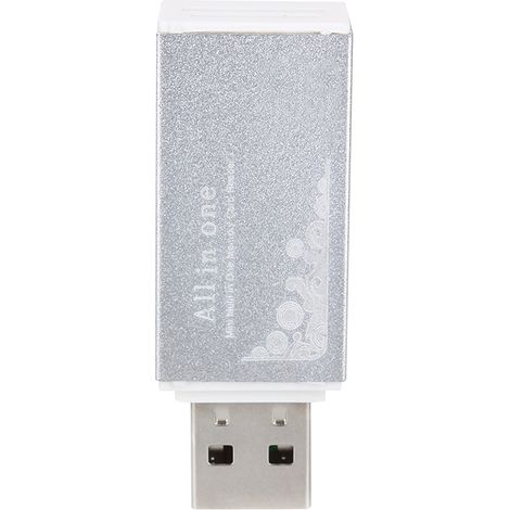 Lecteur de cartes à puce, lecteur de cartes mémoire multiples pour Memory Stick Pro Duo, Micro SD, TF, M2, MMC et SDHC (1/5)