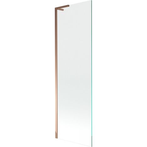Mexen Next L paratia per vasca da bagno a 1 anta 60 x 150 cm, trasparente, oro rosa - 895-060-000-03-00-60 (1/5)