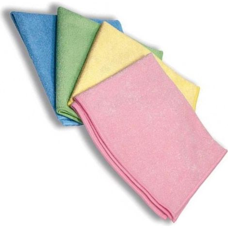 Trade Shop - 2 Paños De Microfibra Super Absorbente Multiusos Que No Rayan Limpieza Brillante - (1/2)