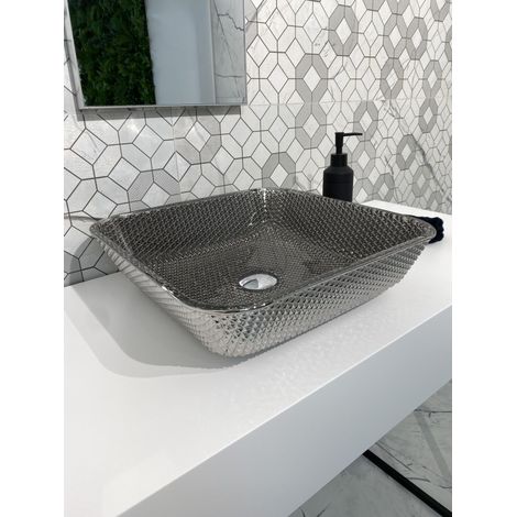 DUNE 188753 LEGACY Lavabo Sobre Encimera 40X40X10 - ref: 188753