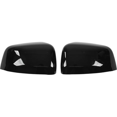 FoctroAutocollant de couverture de rétroviseur de porte noir brillant, protecteur de botier de rétroviseur d'aile de remplacement pour Jeep Grand Cherokee WK2 WL 2011-2022 (1/5)