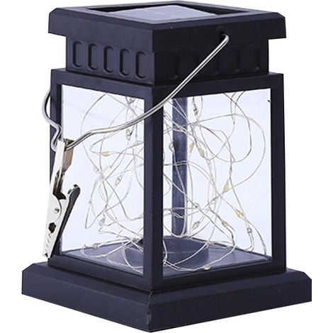 Luci solari da giardino impermeabili con ganci (10 pezzi) (1/5)