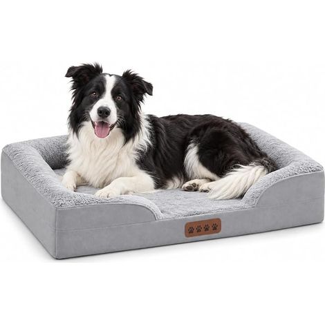 Panier Orthopédique pour Chien – Lit en Mousse à Mémoire de Forme avec Housse Amovible Lavable, Doublure Imperméable et Base Antidérapante – Tailles S à XL (1/5)