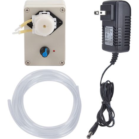 Pompe péristaltique industrielle réglable pour liquides, pompe de dosage 110-240V avec prise US, débit ajustable (1/5)