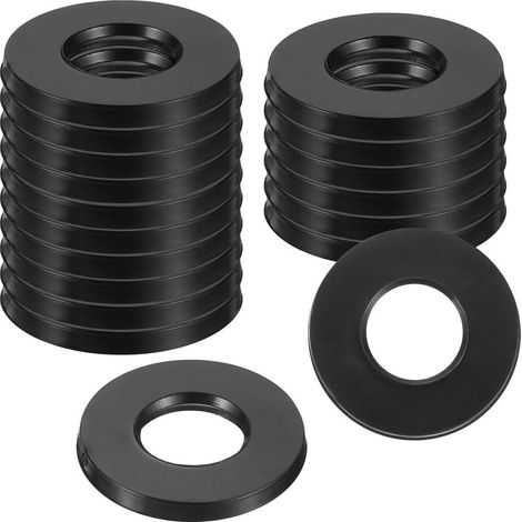 50 rondelles en caoutchouc plates, adaptées aux rondelles de boulons, aux pommes de douche, aux raccords de tuyaux et de flexibles (1/5)