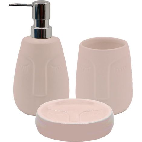 Set salle de bain visage 3 pièces céramique