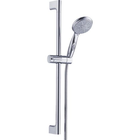 Essebagno Ensemble barre de douche 3 pièces Pit-stop chrome