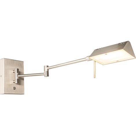 Design-Wandleuchte aus Stahl inkl. LED dimmbar - Notia