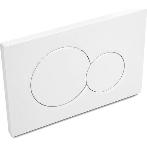 Ortviai Plaques de Déclenchement compatibles avec Geberit Sigma 01 - Double Touche Blanc - Pour Réservoir Encastré - 247x165mm - Robuste (1/5)