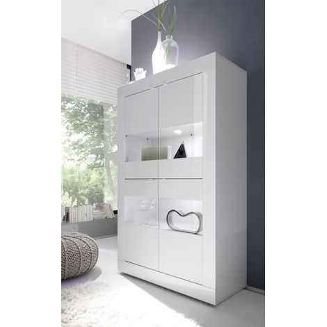 Vitrine BASIC finition blanc 102/162/43 cm (1/3)