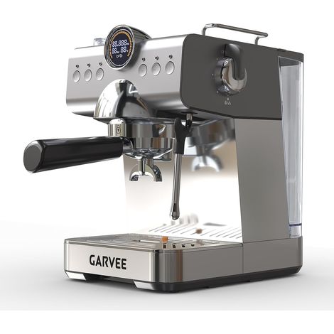 Machine à Café Expresso 20 Bars, Porte-filtre Pro, Buse Vapeur, Système Thermoblock Chauffe 30s, Réservoir 1,5L, 1200W, Compacte (1/5)
