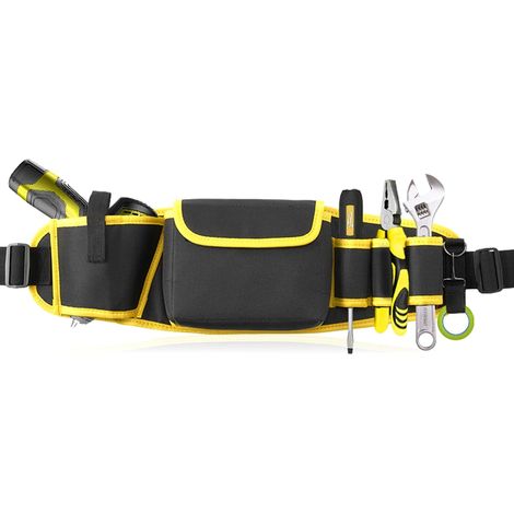 Sacoche à outils portable, sac de rangement pour outils, sac de ceinture de travail, pour électriciens, accessoires de menuisier, support de service (1/5)