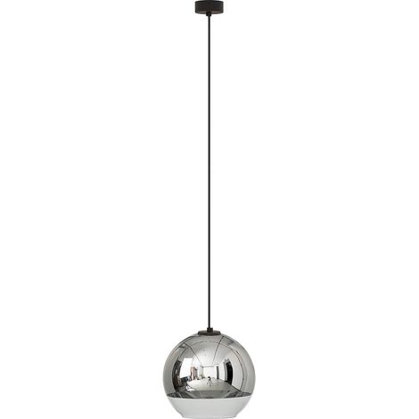 Suspension Nowodvorski GLOBE verre chromé Ø25 noir 7606