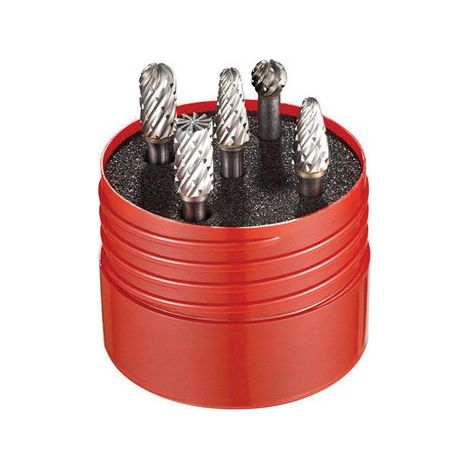 Juego de fresas n. ° 4 5 piezas HM galvanizado B / C / D / F / L caja redonda DORMER