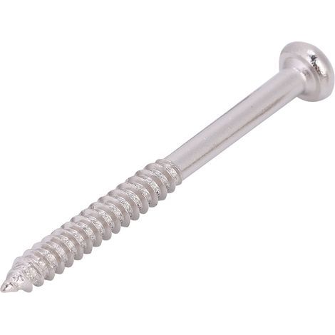 Vis de fixation pour micros basse Jazz/JB, acier nickelé, lot de 50, accessoires guitare (1/5)