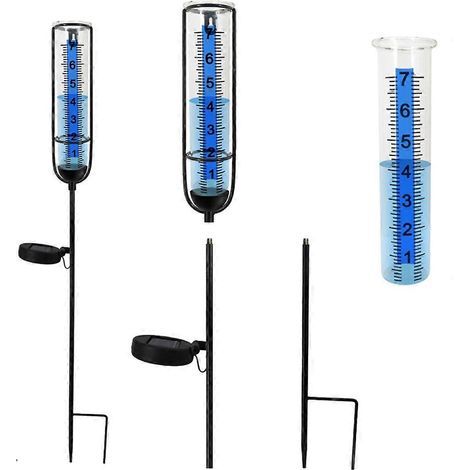 Pluviomètre solaire, pluviomètre extérieur de 7 pouces (1/3)