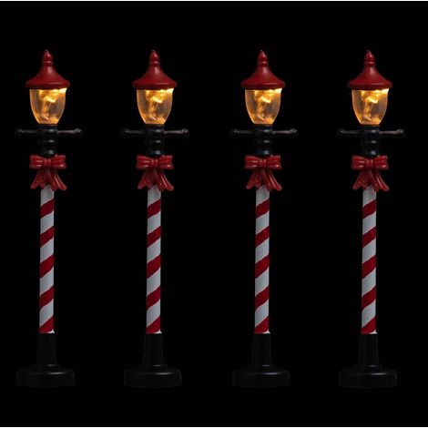 Set di 2 accessori luminosi bianchi a 4 led per villaggi - Feeric lights & christmas