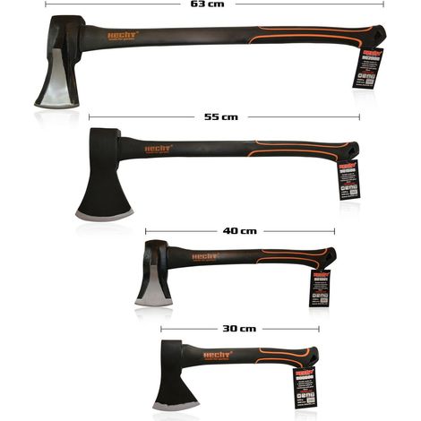 Hecht jardin Set avec 4 Haches merlin a fendre couperet Hachette 30-40-55-63 cm Nr. 3 (1/4)