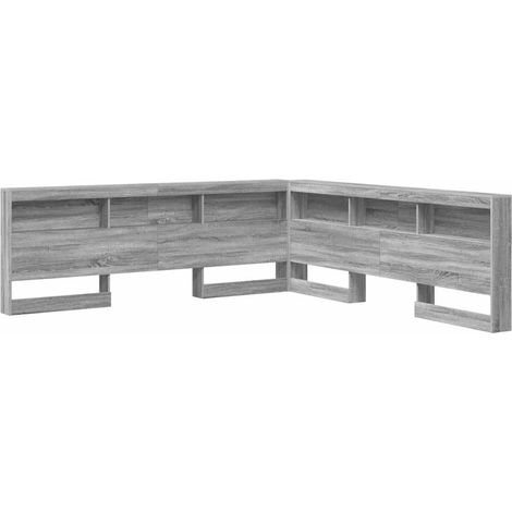 Maison Exclusive - Testata contenitore Grigio Sonoma 180 cm Legno multistrato (1/5)