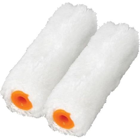 Faithfull 750409R4/750409R16 Medium Pile Mini Roller Refills 100mm (4in) Pack of 2 FAIRMINI2M