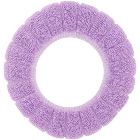 BUNTHAUS Housse de siège de toilette lavable – Violette – Coussin de WC chaud et confortable, usage universel