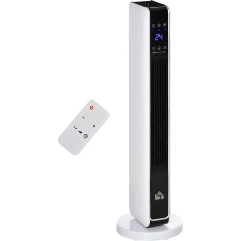 Calefactor cerámico de torre 2200 W oscilante 65° con mando a distancia MODENUIT (1/4)