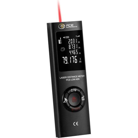 PCE Instruments PCE-LDM 40N Telemetro laser Batteria ricaricabile agli ioni di litio 40 m (1/5)