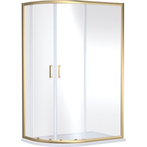 1900 x 1000 x 800mm Offset Quandrant Shower Enclosure - V-QD108BB-6 (1/2)