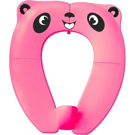 Bébé Réducteur de Toilette Pliable Siège Enfant Réducteur WC Voyage Folding Travel Potty Seat pour Enfants Bébé, Pink