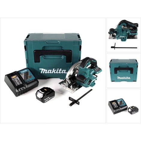 Sierra circular a batería Makita DHS 660 RT1J de 18 V y 165 mm en el estuche Makpac + 1 batería de 5,0 Ah + cargador (1/5)