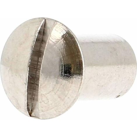 100 Ecrous Relieurs Fraisés Bombés Fendus M5 mm - Inox A2 - D-Work