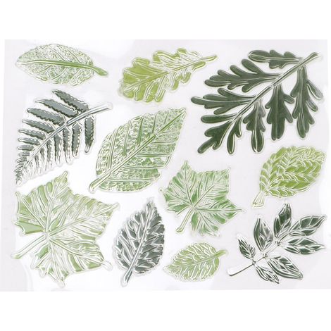 Tampon Décoratif Album Photo DIY Feuille Verte Scrapbooking (1/5)