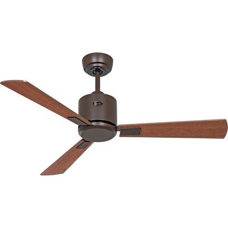 ECO NEO III 103, Deckenventilator ohne Licht, Gehäuse bronze, - Corpo: Marrone - Colore Pale: Noce e Ciliegio (1/5)