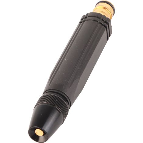 Kunststoffgehäuse, schwarze Legierung, Wasserpistole für die Autowäsche zu Hause, 4-Punkt-Gartenschlauch, Standardanschluss, Blisterverpackung. (1/5)
