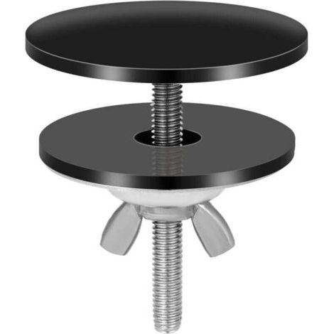 Couvercle Trou Robinet Noir, 5 cm Acier Inoxydable Couvercle Trou Robinet Évier Cache Trou pour Évier Étanche Couvercle Évier Cuisine Noir pour Bouchon de Trou de Robinet d'Évier