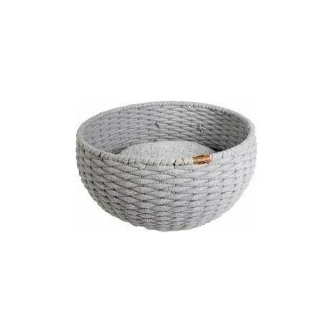 Duvo Cesta en forma de ostra gris para gato 45 cm