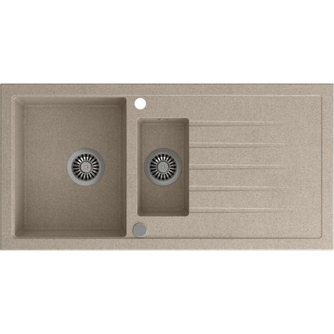Sapho Lavelli - Lavello in granito, 100x50 mm, beige GR1332 (1/3)