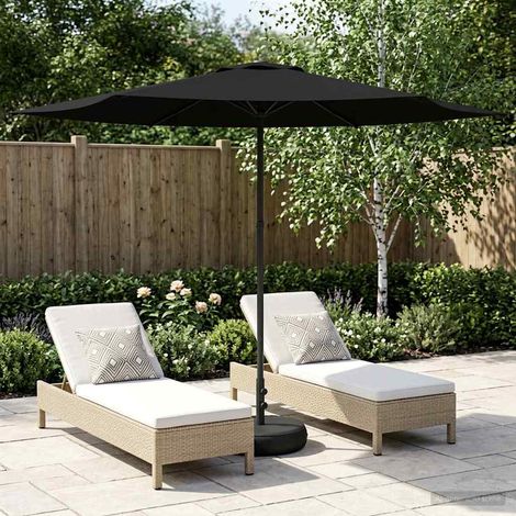 Paraguas de Jardín con Base 300 x 300 cm Poliéster Rectangular