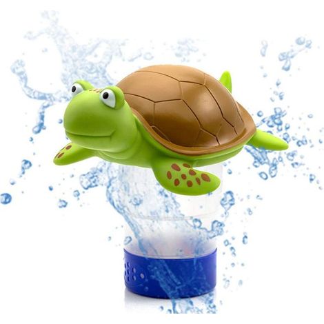 Distributeur De Chlore Turtle Distributeur De Piscine À Flotteur Pliable pour Une Piscine Extérieure Intérieure, (1/5)