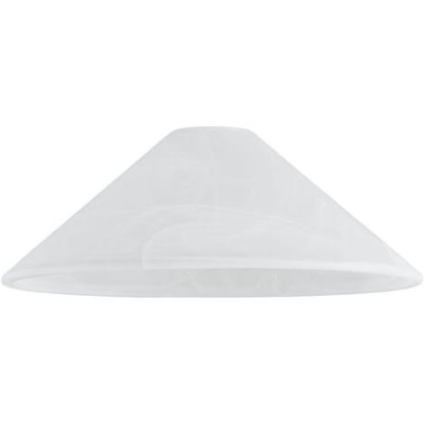 Abat-jour conique Ø30cm en verre mat blanc – Pour lampes CHINA – Design élégant pour intérieur moderne (1/3)