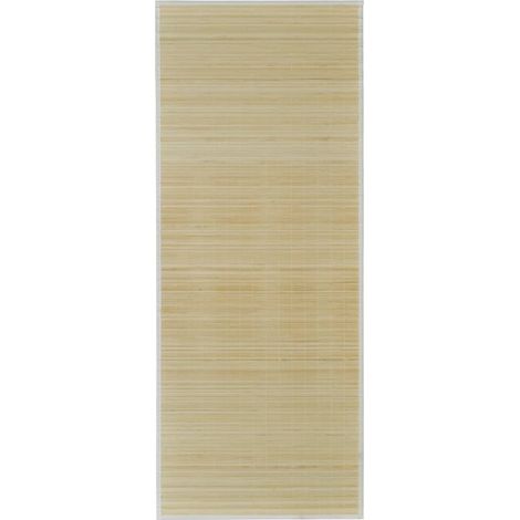 vidaXL Natur-Bambus Teppich rechteckig 80 x 300 cm