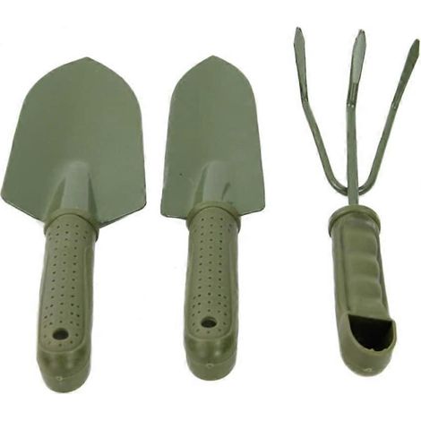 Ensemble d'outils de jardinage 3 pièces (2 pelles, 1 râteau, 1 bêche) (1/5)