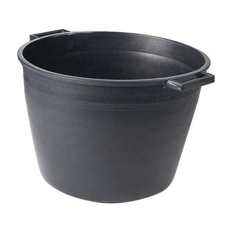 CASSA PORTA MACERIE ICS - FONDO TONDO PE NERO CM 47 H.CM 33 LITRI 40- 5 pezzi