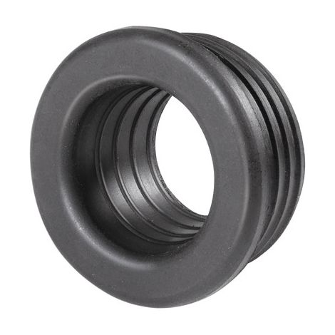 MORSETTO IN GOMMA NERA PER CURVE TECNICHE D. 46 Diam. Int. 30/35 mm -CONF