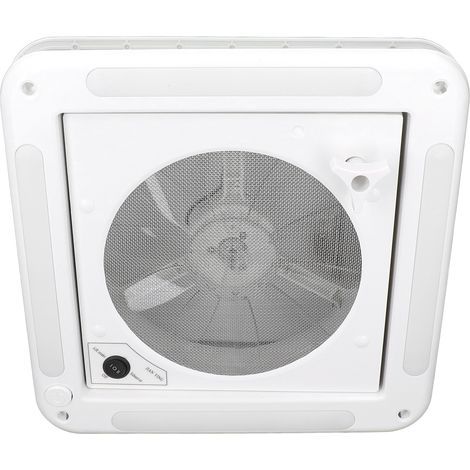 Ventilateur de toit pour camping-car 12 V 3,6 W, réversible, avec éclairage intégré, pour bateau. (1/5)