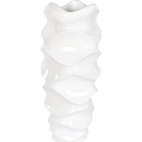 Macetero Fibra Vidrio 44X44X101 Ondas Lacado