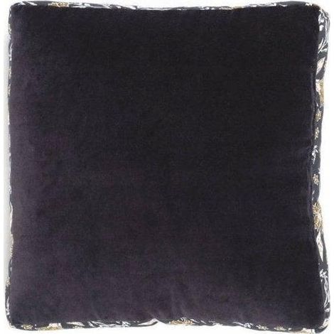 Today Indies Yuga Cojín decorativo Terciopelo Gris Carbón Bronce 40x40 cm
