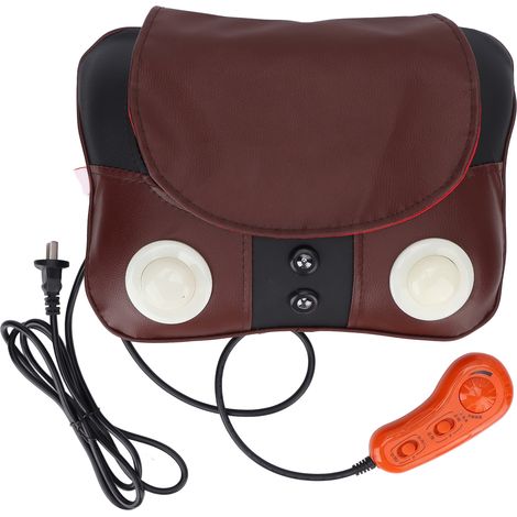Coussin Massage Électrique Cervicale Chaleur, Simulation Pétrissage Dos Lombaires Jambes 220V (1/5)