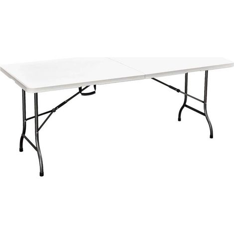 TAVOLO PIC NIC PIEGHEVOLE 'PARTY' cm 152 x 74,5 x h. 72 - colore bianco