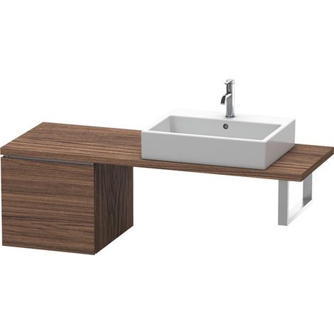 L-CUBE mobile consolle basso 420x477x400mm noce scuro